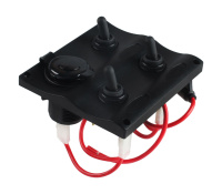 Купить Панель бортового питания 3 переключателя; разъем прикуривателя арт. C91339