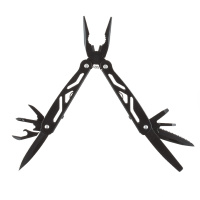 Купить Мультитул Stinger, 104x45 мм, 12 функций, сталь/алюминий, чёрный, в комплекте нейлоновый чехол арт. MT-812-H