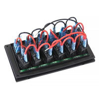 Купить Панель переключателей 6 клавиш с автоматическими выключателями NEKEKE, серия S, со съемной панелью арт. BP6S/P