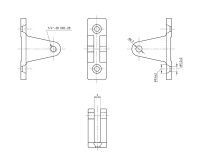 Купить Кронштейн палубный 90 град, с винтовым штифтом, ровное основание (упаковка из 100 шт.) арт. 66104_Kof_pkg_100