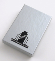 Купить Зажигалка ZIPPO 1941 Replica ™ с покрытием Black Ice ®, латунь/сталь, чёрная, глянцевая, 38x13x57 мм арт. 24096