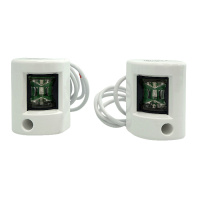 Купить Огни бортовые светодиодные 38х60 мм, белый корпус арт. 71300