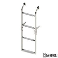 Купить Трап складной с вертикальным креплением, 4 серых ступени (ширина 270 мм.) арт. 040174GT