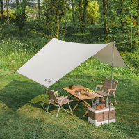 Купить Палатка Naturehike Ango Picnic CNK2450WS021  трёхместная c навесом бежевая c черным арт. 6976023922817