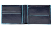 Купить Портмоне Piquadro Blue Square, синее, 12,5х9,5х2,5 см арт. PU1240B2/BLU2