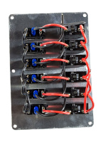 Купить Панель бортового питания 6 переключателей; автоматы арт. 10521