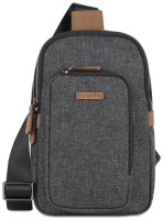 Купить Рюкзак с одним плечевым ремнем Bugatti Luce, серый, 17х6х27 см арт. 49650149