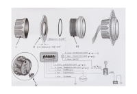 Купить Тахометр 0-7000 об/мин с аварийной сигнализацией делитель 1-10; черный циферблат; нержавеющий ободок арт. JMV00253_KY07046