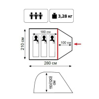 Купить Tramp Lite палатка Fly 3 арт. TLT-003