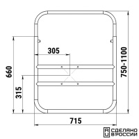 Купить Рама под сидение в надувных лодках с надувным дном АМГ5 арт. 050207T