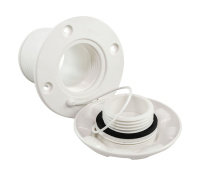 Купить Горловина заливная для бензина под шланг 50 мм, пластик, белая арт. TP2187