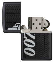 Купить Зажигалка ZIPPO James Bond 007™ с покрытием Black Matte, латунь/сталь, чёрная, матовая, 38x13x57 мм арт. 29718