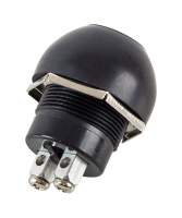 Купить Кнопка без фиксации 12 В 3А, OFF-(ON) 2P, D22 с резиновым колпачком (упаковка из 30 шт.) арт. 30171_pkg_30