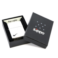 Купить Зажигалка для трубок ZIPPO Pipe с покрытием e Brushed Chrome, латунь/сталь, серебристая, 36x12x56 мм арт. 200PL