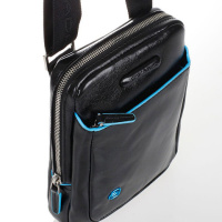 Купить Сумка Piquadro Blue Square, черная, 16x22x4,5 см арт. CA3084B2/N