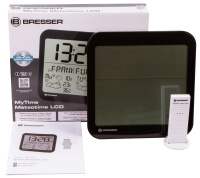 Купить Часы настенные Bresser MyTime Meteotime LCD, черные арт. 74648