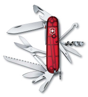 Купить Нож перочинный VICTORINOX Huntsman Lite, 91 мм, 21 функция, полупрозрачный красный арт. 1.7915.T