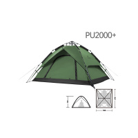 Купить Палатка Naturehike автоматическая NH21ZP008, трехместная, зеленая, 6976023922336 арт. 6976023922336