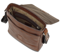 Купить Сумка через плечо Mano Don Valentino, натуральная кожа в коричневом цвете, 21х25х5 см арт. M191940039