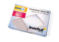 Купить Линза Френеля Levenhuk Zeno 90, 2,5x, 48x45 мм, 1 LED, металл арт. 38122