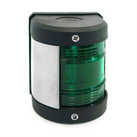 Купить Огонь бортовой зеленый, черный корпус высота 75 мм арт. 050200