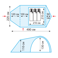 Купить Tramp палатка Grot 3 (V2) арт. TRT-36