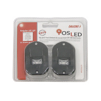 Купить Огни бортовые врезные 92х32 мм, черный корпус арт. 71315