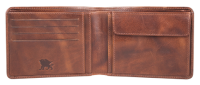 Купить Бумажник Mano Don Luca, натуральная кожа в коньячном цвете, 12,5х9,7 см арт. M191945602