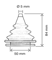 Купить Уплотнитель для тросов управления серый; д. 50 мм арт. CU2813