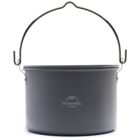 Купить Котелок Naturehike NH17D021-G турестический  подвесной  4-6 персон серый, 6927595723173 арт. 6927595723173
