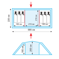 Купить Tramp палатка Brest 6  (V2) арт. TRT-83
