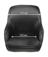 Купить Кресло ADMIRAL мягкое; материал черный винил арт. 1061420990