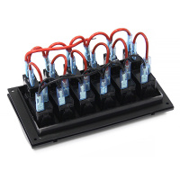 Купить Панель переключателей 6 клавиши с автоматическими выключателями NEKEKE, серия S арт. BP6S