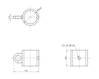 Купить Кронштейн леера 1" (25,4 мм) скользящий с петлей арт. 66122_Kof