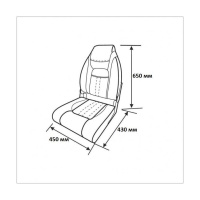 Купить Кресло мягкое складное, обивка винил, цвет серый/угольный/черный, Marine Rocket (упаковка из 10 шт.) арт. 75157GCB-MR_pkg_10