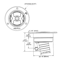 Купить Горловина заливная SEAFLO с замком, черная арт. SFGF2-01