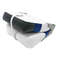 Купить Сиденье мягкое складное Premium High Back Boat Seat, бело-синее арт. 75128WBC