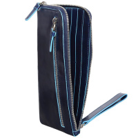 Купить Мультипортмоне Piquadro Blue Square, синее, 22,5х11,5х1,5 см арт. AC2648B2/BLU2