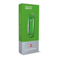 Купить Нож-брелок VICTORINOX Classic SD Colors "Green Tea", 58 мм, 7 функций, полупрозрачный зелёный арт. 0.6223.T41G