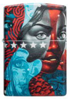Купить Зажигалка Zippo Tristan Eaton с покрытием White Matte, латунь/сталь, разноцветная, 38x13x57 мм арт. 49393