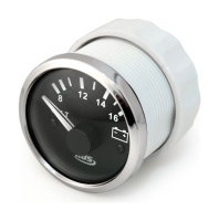 Купить Вольтметр аналоговый 8-16 В; черный циферблат; нержавеющий ободок; д. 52 мм арт. JMV00272_KY13000