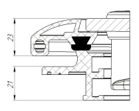 Купить Люк палубный распашной Альбатрос 522х392 арт. 030831T