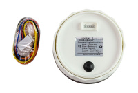 Купить Тахометр 0-6000 об/мин со счетчиком моточасов делитель 0.5-250; белый циферблат; нержавеющий ободок арт. JMV00245_KY07101