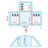 Купить Tramp палатка Brest 9  (V2) арт. TRT-84