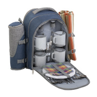 Купить Набор для пикника на 4 персоны синий/серый (HS-904 (4)) Helios арт. HS-904 (4)