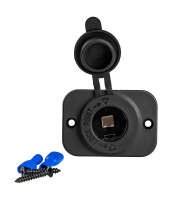 Купить Разъем прикуривателя на панели; врезной; чёрный арт. AD1111