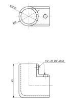 Купить Колено леера 7/8" (22 мм), 90 град арт. 66076_Kof
