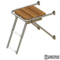 Купить Платформа кормовая с трапом 2 ступени белые арт. 040202WT