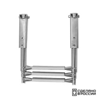 Купить Трап телескопический складной узкий, 3 серых ступени (ширина 253 мм.) арт. 040161GT