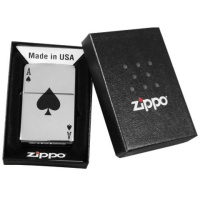 Купить Зажигалка ZIPPO Сlassic с покрытием High Polish Chrome, латунь/сталь, серебристая, 38x13x57 мм арт. 24011